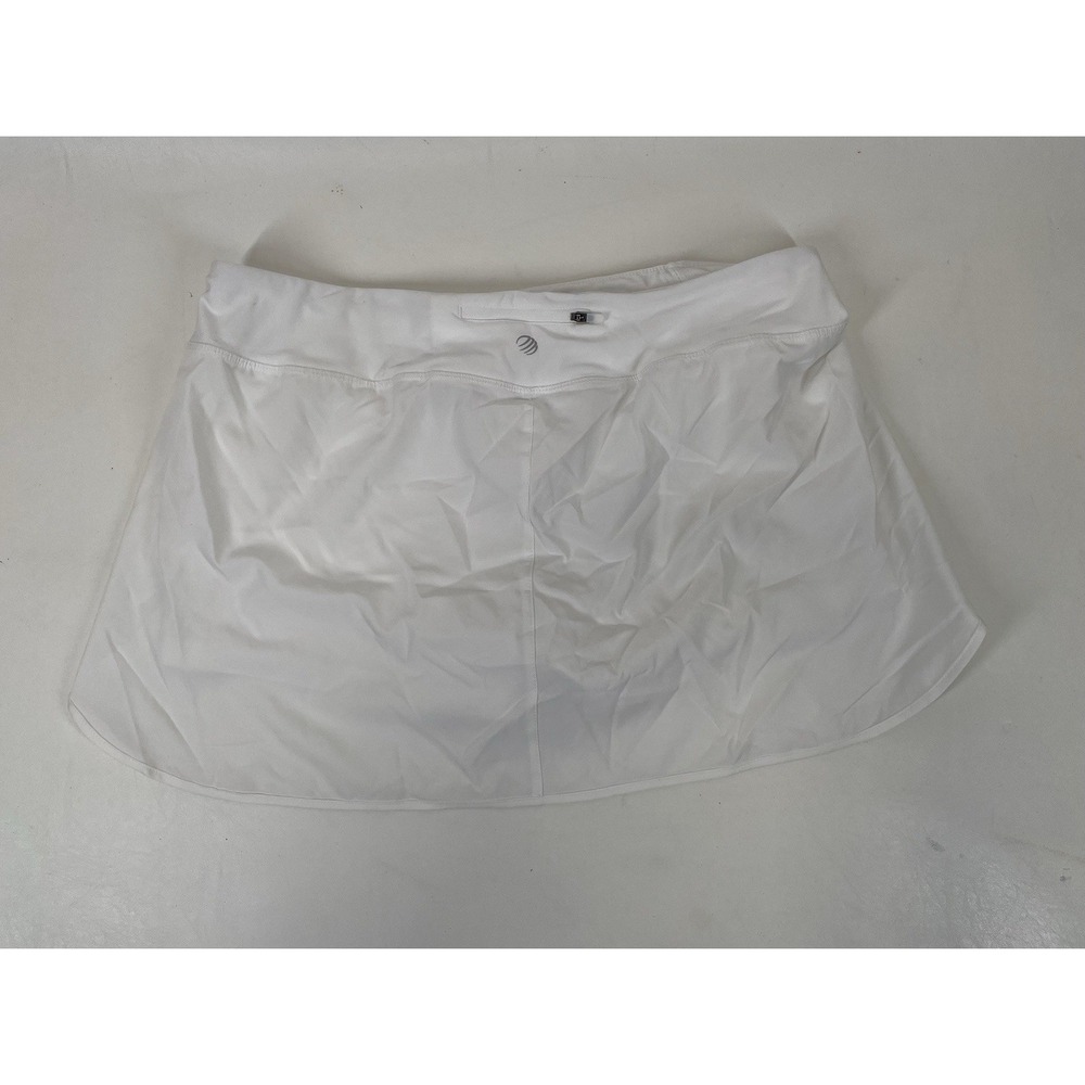 MPG Athletic Performance Training Skort Scalloped Hem Womens Size XL White